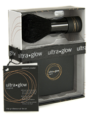 ultra.glow Original Pressed Gift Pack kit com a base e o pincel kabuki