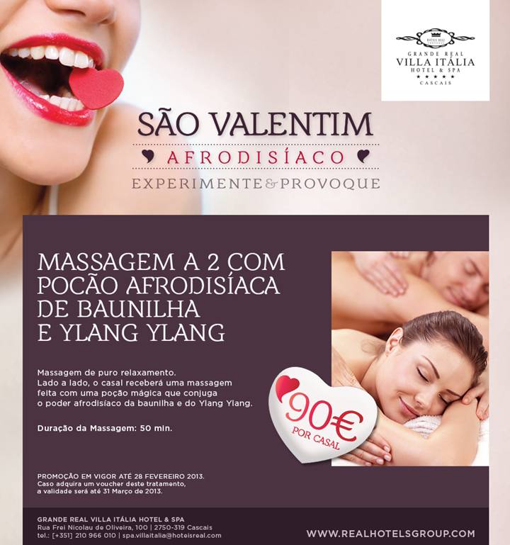 Real Spa Marine | São Valentim Afrodisíaco - Experimente & Provoque